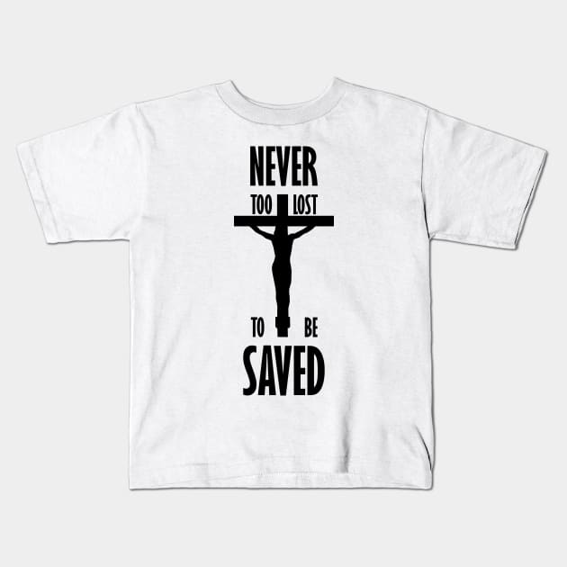 Religious Cross Design Kids T-Shirt by TaylorDavidDesigns